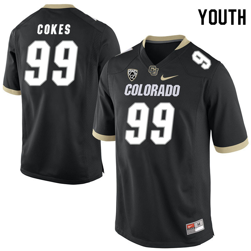 Youth #99 Shane Cokes Colorado Buffaloes College Football Jerseys Stitched Sale-Black - Click Image to Close